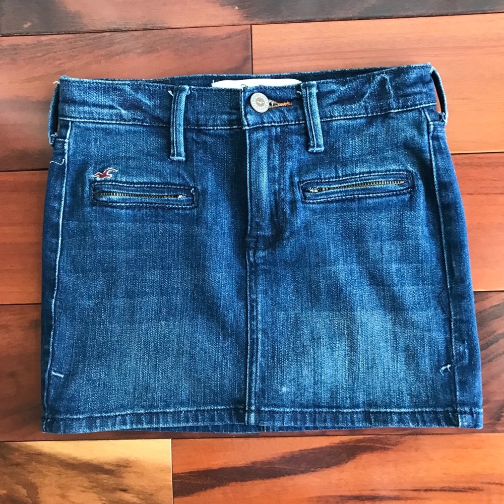 Hollister jean skirt